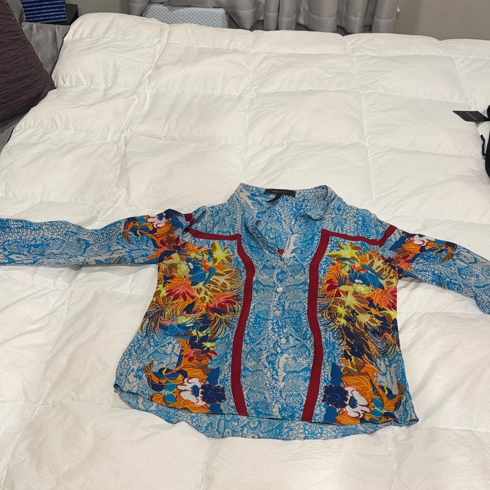 Vibrant Multicolor Long Sleeve Blouse